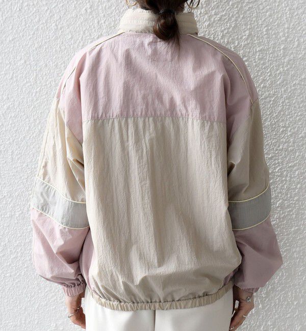 SHIPS any「《予約》SHIPS any:〈洗濯機可能〉ナイロン スタンドカラー 配色 ジップ ブルゾン」|ブルゾン・スタジャン|