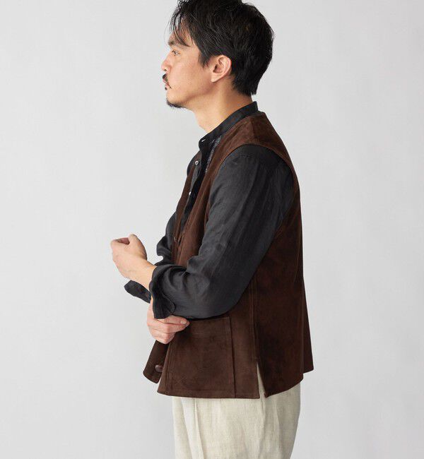 SHIPS「【SHIPS別注】CINQUANTA: スエード チマヨ ベスト」|ベスト・ジレ|