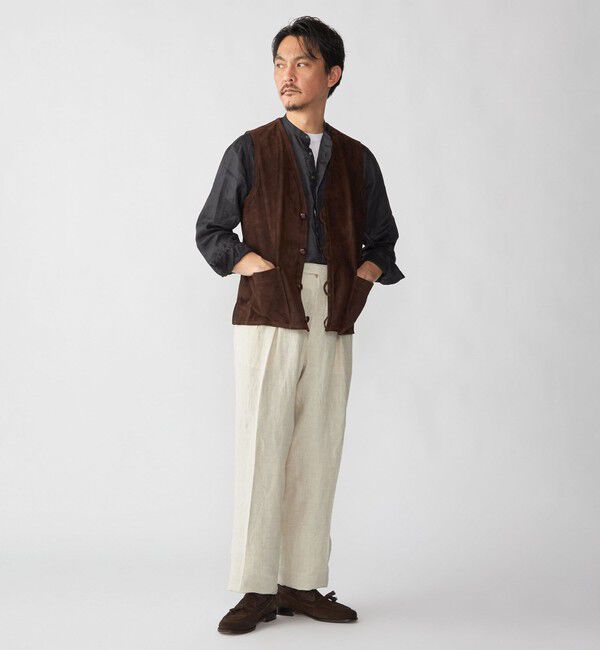 SHIPS「【SHIPS別注】CINQUANTA: スエード チマヨ ベスト」|ベスト・ジレ|