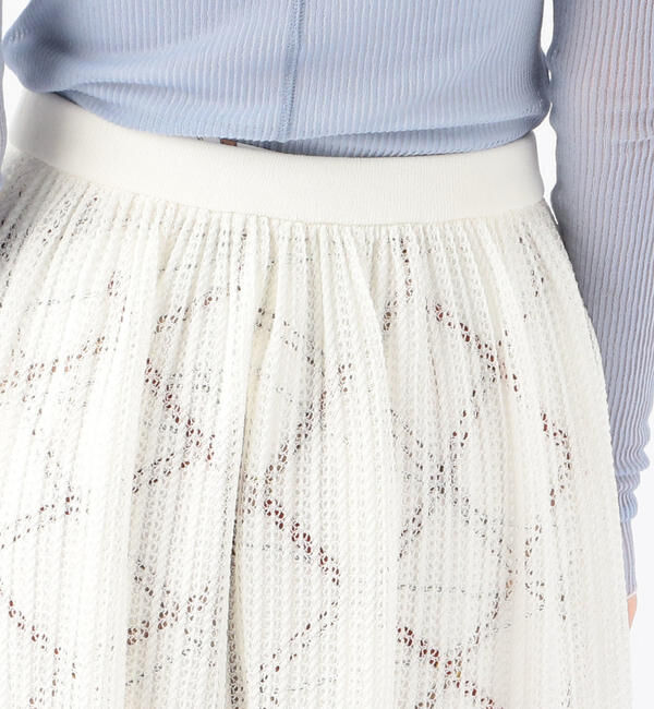 Ballsey「ペーパーレース ギャザーロングスカート」|スカート|
