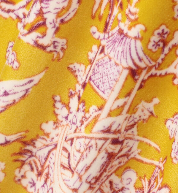 SOULEIADO「ブライトベロア プリントナローワンピース」|ワンピース|