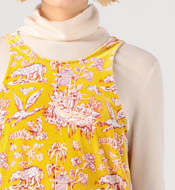 SOULEIADO「ブライトベロア プリントナローワンピース」|ワンピース|