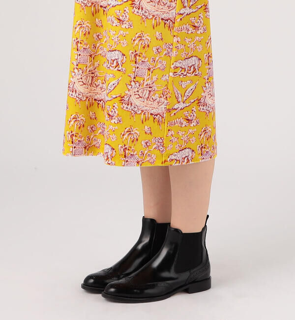 SOULEIADO「ブライトベロア プリントナローワンピース」|ワンピース|