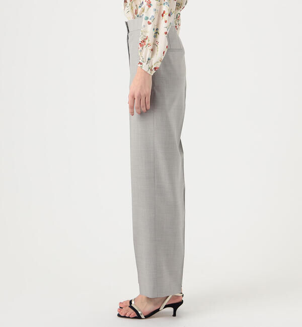 TOMORROWLAND collection「シャイニーピンヘッド ストレートパンツ」|スラックス|