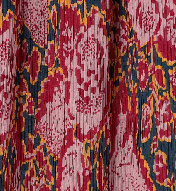 SOULEIADO「ポリエステルプリント プリーツロングスカート」|スカート|