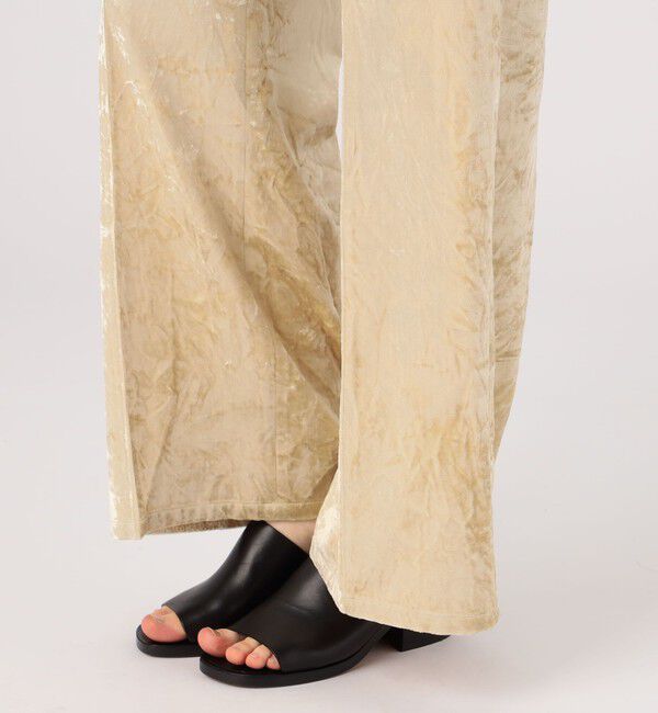 DES PRES「コットンレーヨンベルベット ミニフレアパンツ」|その他|