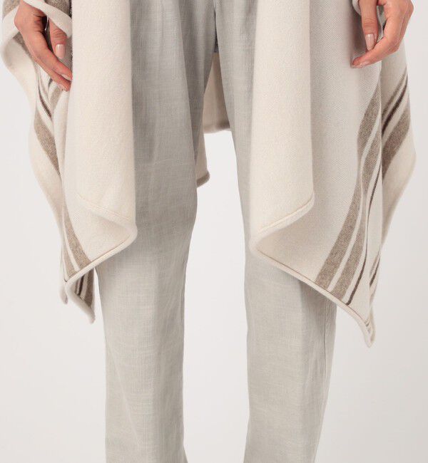 JAMES PERSE「リサイクルカシミヤストライプ ポンチョ ARBC0561」|カーディガン|