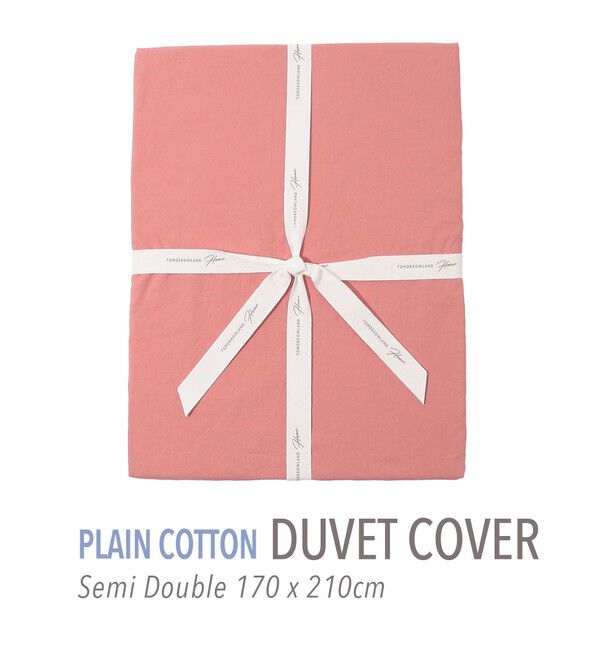 TOMORROWLAND HOME「プレーンコットン 掛布団カバー（セミダブル）」|その他|47 ピンク