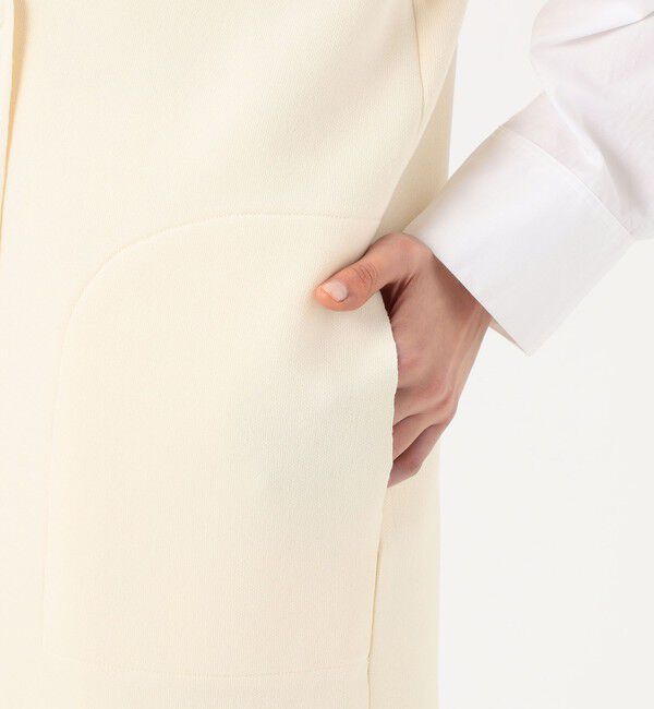 DES PRES「レーヨンナイロンダブルフェイス ロングジレ」|ベスト・ジレ|