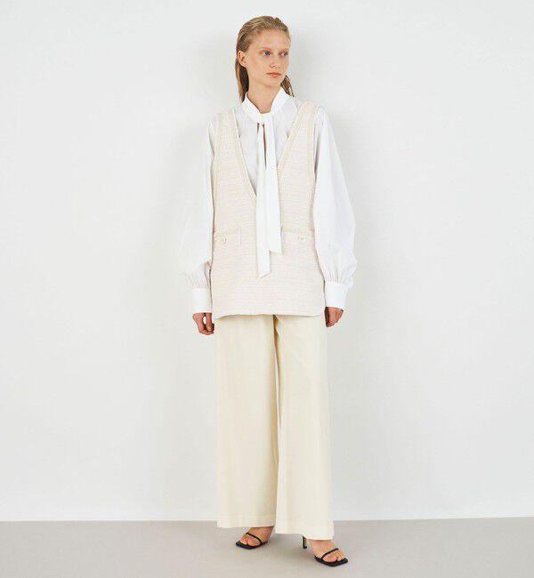 DES PRES「ドロップレットジャカード Vネックベスト」|ベスト・ジレ|