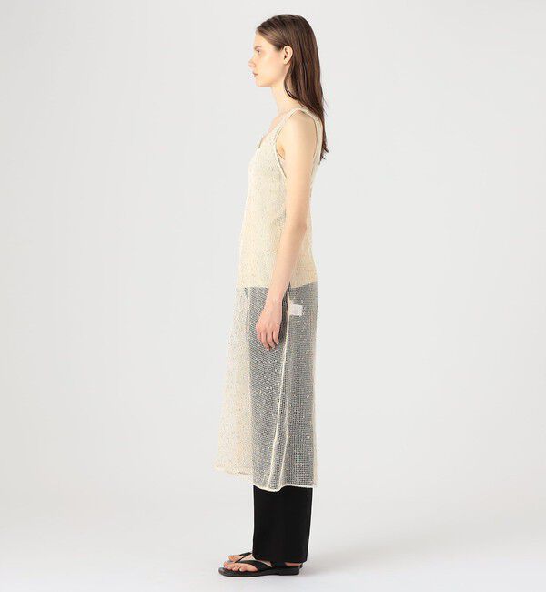 DES PRES「レーヨンポリエステルネット バックオープンワンピース」|ワンピース|