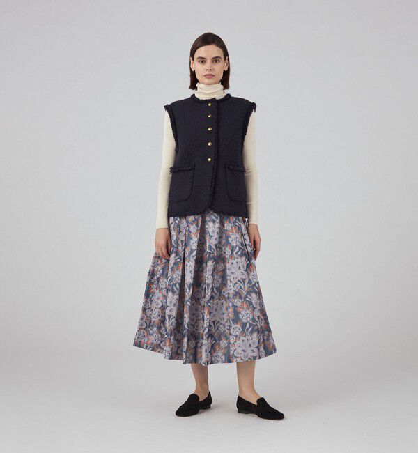 TOMORROWLAND collection「ブークレーファンシー クルーネックジレ」|ベスト・ジレ|