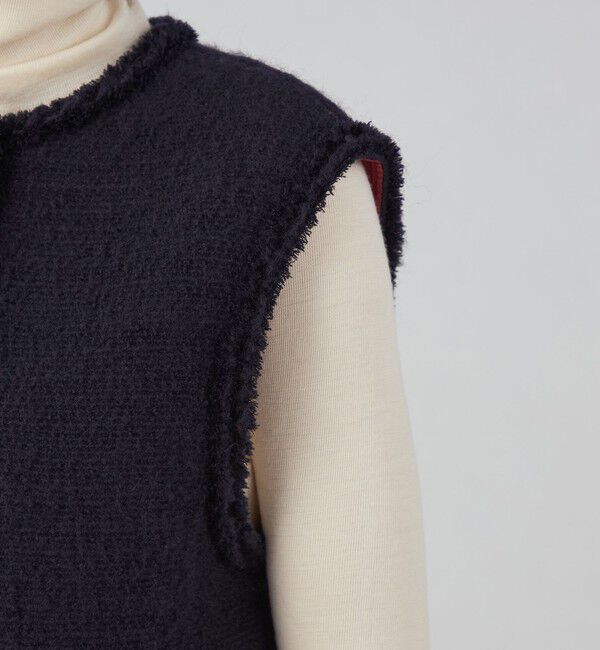 TOMORROWLAND collection「ブークレーファンシー クルーネックジレ」|ベスト・ジレ|