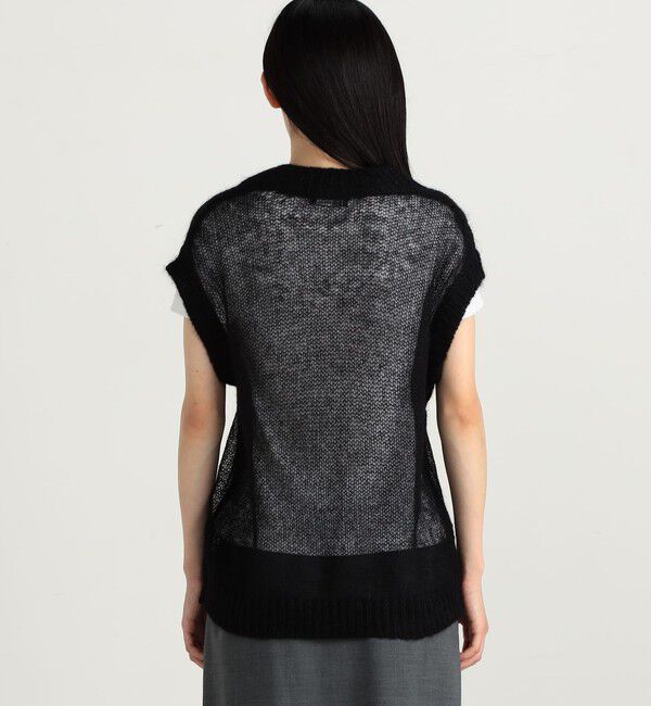 Edition「ベビーアルパカ シアーニットベスト」|ベスト・ジレ|