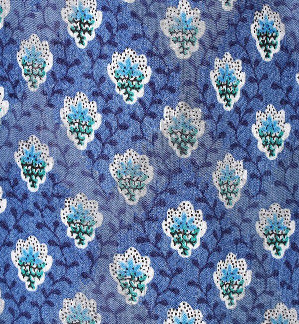 SOULEIADO「ポリエステルプリント ティアードマキシスカート」|フレア|