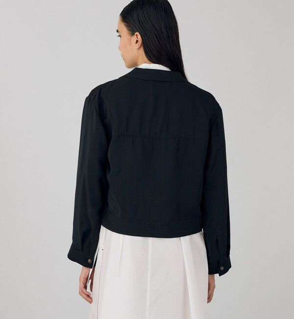 DES PRES「ドットジャカード ショートブルゾン」|ブルゾン・スタジャン|