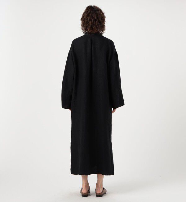 GALERIE VIE「ブラッシュドリネン　カフタンロングドレス」|ワンピース|