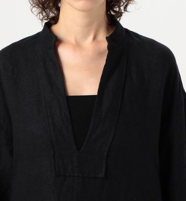 GALERIE VIE「ブラッシュドリネン　カフタンロングドレス」|ワンピース|