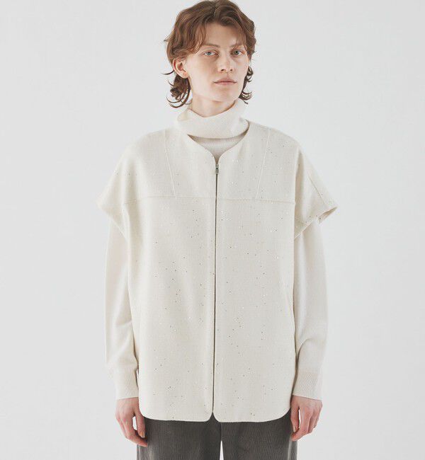 GALERIE VIE「パウダースノー クルーネックベスト」|ベスト・ジレ|