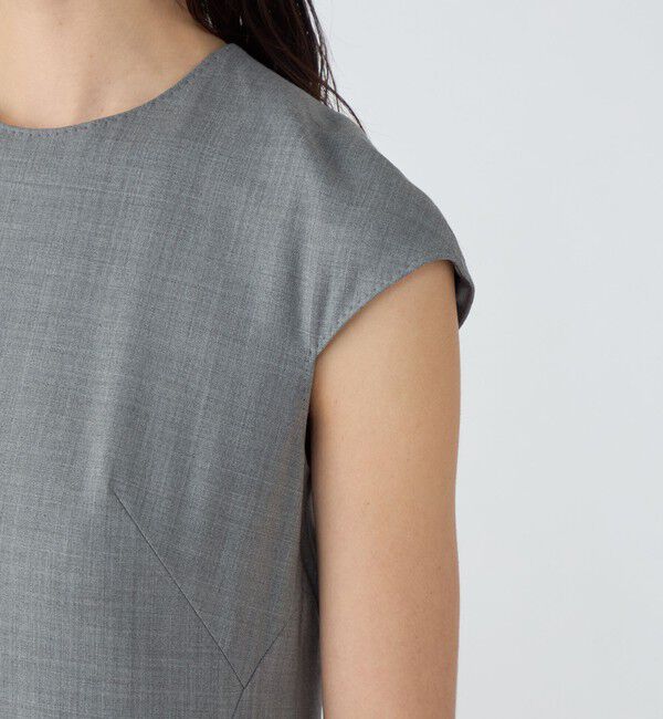 TOMORROWLAND collection「スーパーウールウィーヴ キャップスリーブワンピース」|ワンピース|