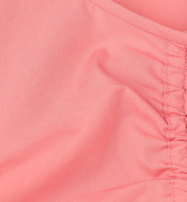 BACCA「コットンタイプライター ギャザードブラウス」|シャツ・ブラウス|