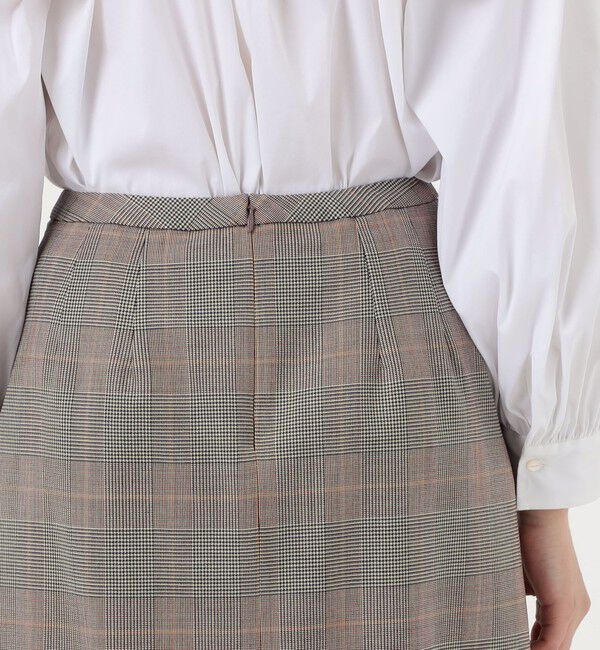 TOMORROWLAND collection「マルチグレンチェック アシンメトリープリーツスカート」|スカート|