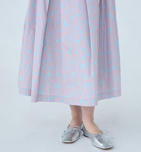 TOMORROWLAND collection「ハートプリント タックスイングスカート」|フレア|