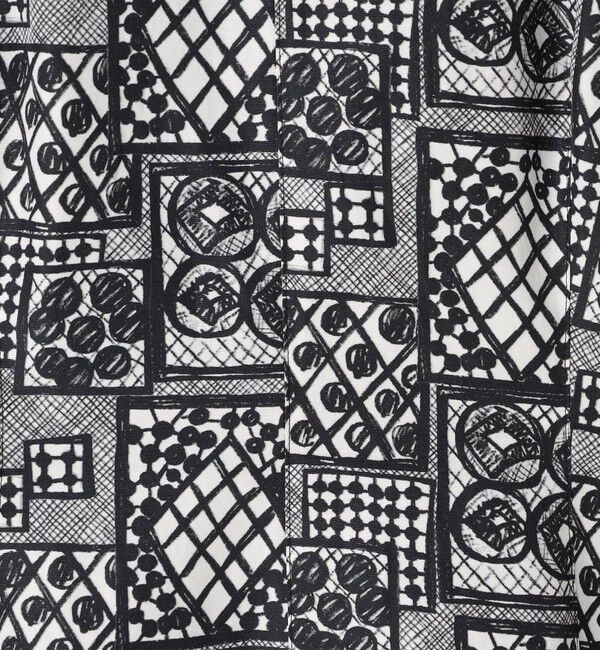 DES PRES「パッチワークレースプリント シェイプブラウス」|シャツ・ブラウス|