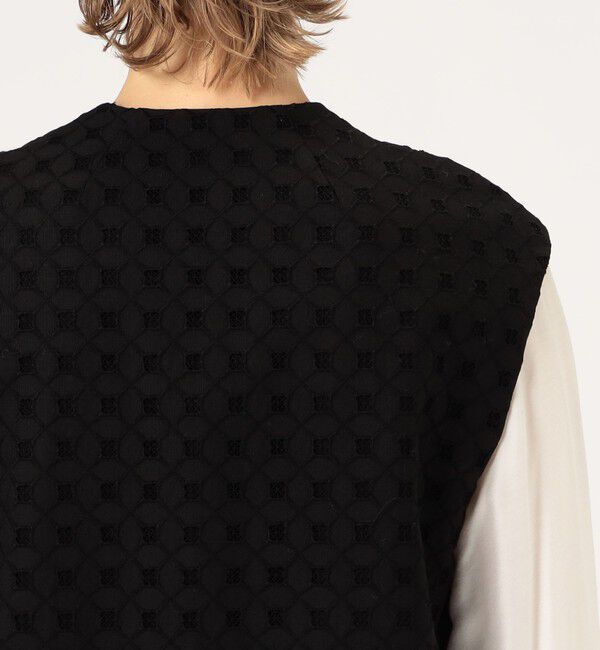 Ballsey「コットンエンブロイダリーコクーンジレ」|ベスト・ジレ|