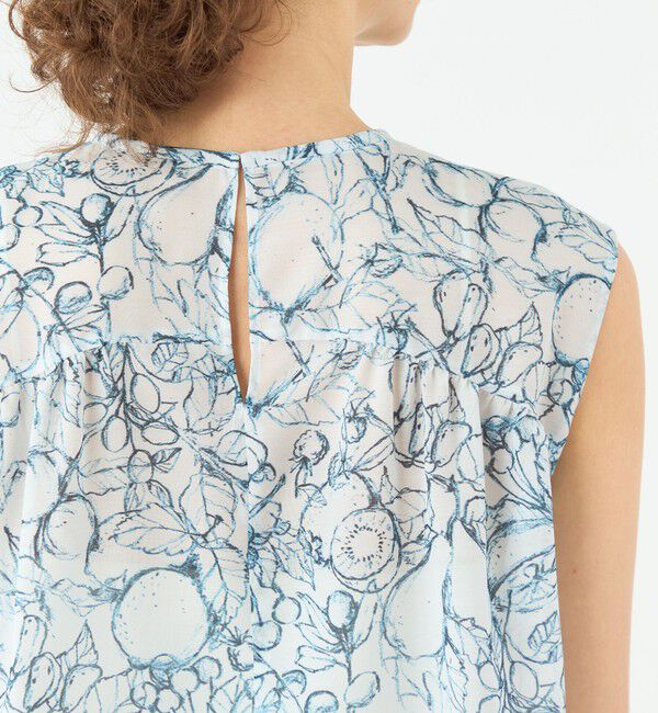 TOMORROWLAND collection「レモンスケッチ タックフレアブラウス」|シャツ・ブラウス|