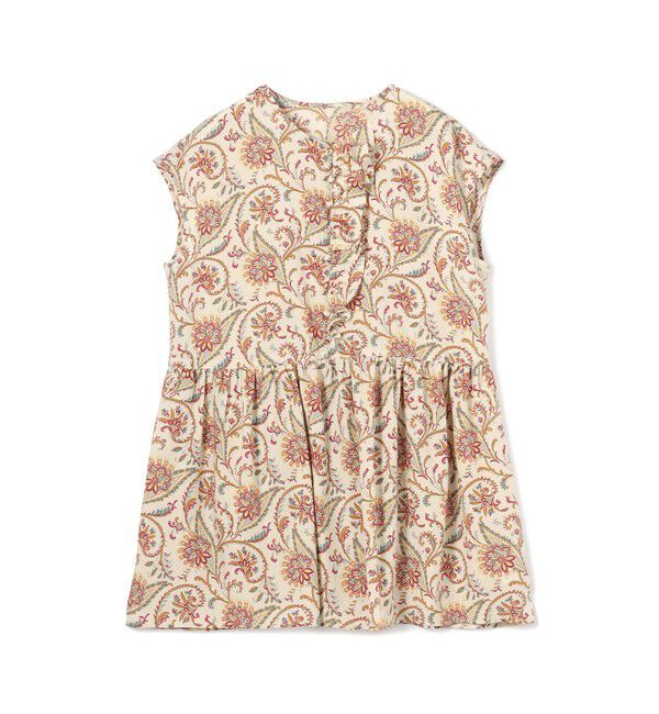 SOULEIADO「レーヨンプリント アシンメトリーフリルブラウス」|シャツ・ブラウス|42 ライトベージュ系