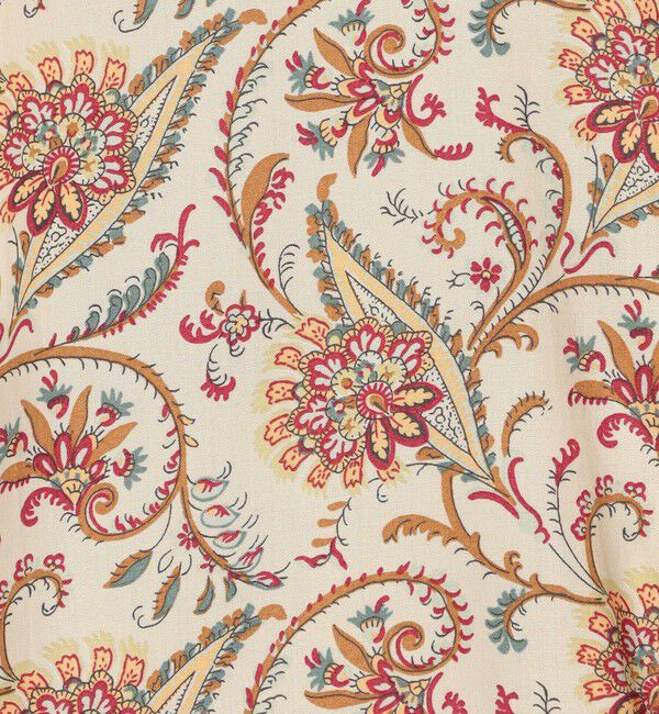 SOULEIADO「レーヨンプリント アシンメトリーフリルブラウス」|シャツ・ブラウス|