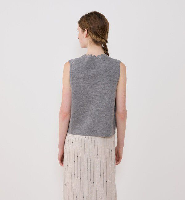 GALERIE VIE「ウーステッドミラノリブ ベスト」|ベスト・ジレ|
