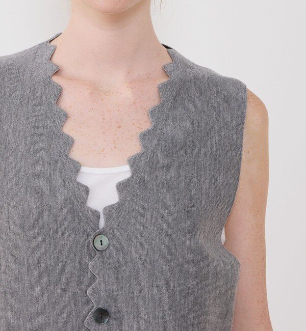 GALERIE VIE「ウーステッドミラノリブ ベスト」|ベスト・ジレ|