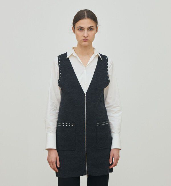 DES PRES「ハーフカーディガン ミドルジレ」|ベスト・ジレ|