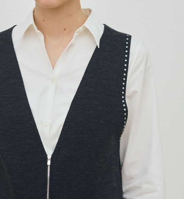DES PRES「ハーフカーディガン ミドルジレ」|ベスト・ジレ|