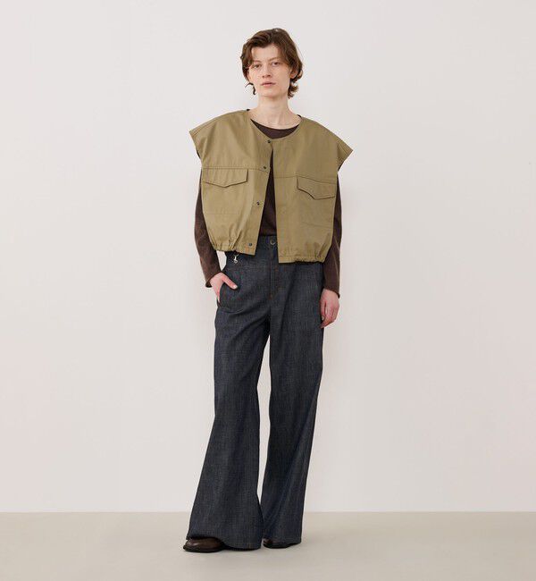 GALERIE VIE「クラシカルギャバジン オーバルベスト」|ベスト・ジレ|