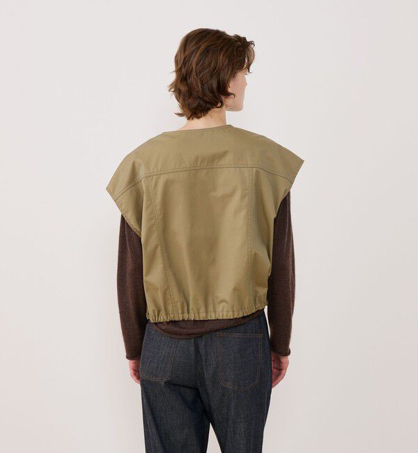 GALERIE VIE「クラシカルギャバジン オーバルベスト」|ベスト・ジレ|