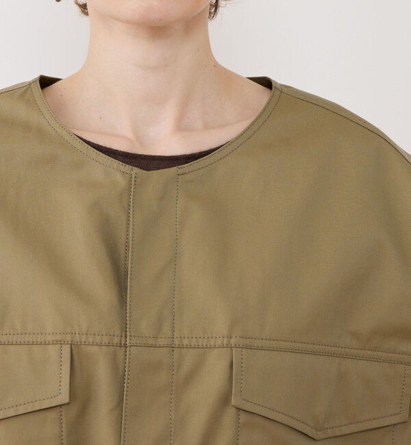 GALERIE VIE「クラシカルギャバジン オーバルベスト」|ベスト・ジレ|