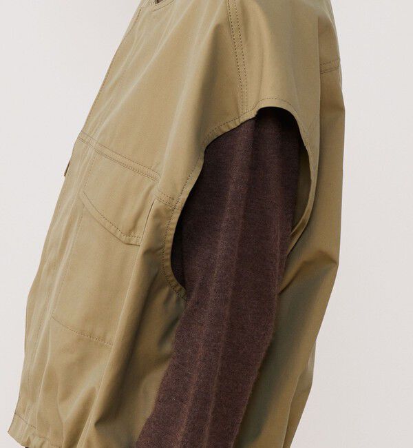 GALERIE VIE「クラシカルギャバジン オーバルベスト」|ベスト・ジレ|