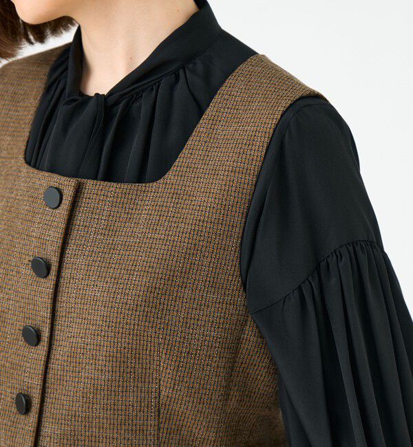 Ballsey「Tiffany スクエアネックジレ」|ベスト・ジレ|