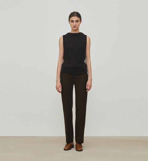 DES PRES「シルクループヤーン ケーブルベスト」|ベスト・ジレ|