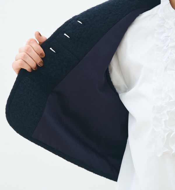 TOMORROWLAND collection「シープニット ショールカラージレ」|ベスト・ジレ|