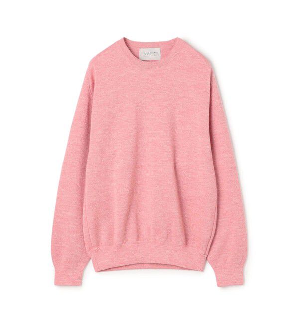 TOMORROWLAND MENS「TOMORROWLAND Tricot ウールラミー クルーネックプルオーバー」|ニット・セーター|33 ピンク