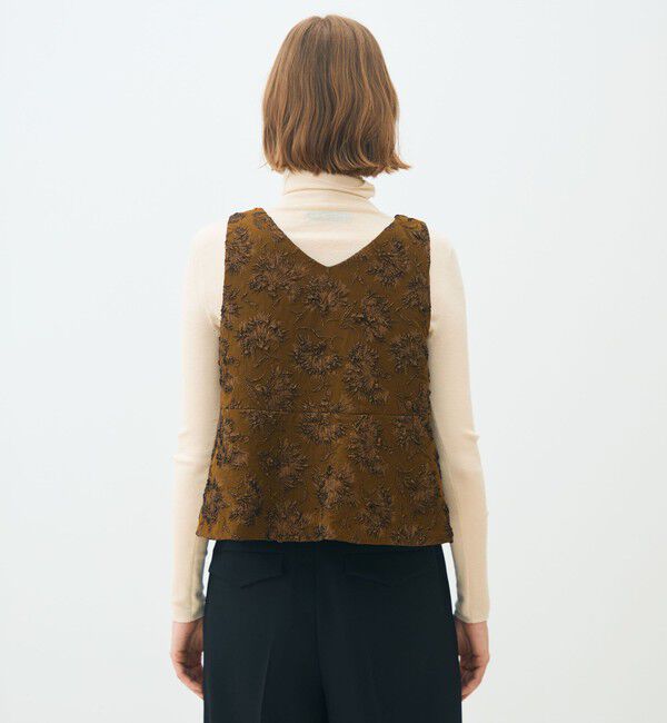 TOMORROWLAND collection「フローラビーストレッチ トラペーズジレ」|ベスト・ジレ|