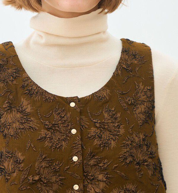 TOMORROWLAND collection「フローラビーストレッチ トラペーズジレ」|ベスト・ジレ|