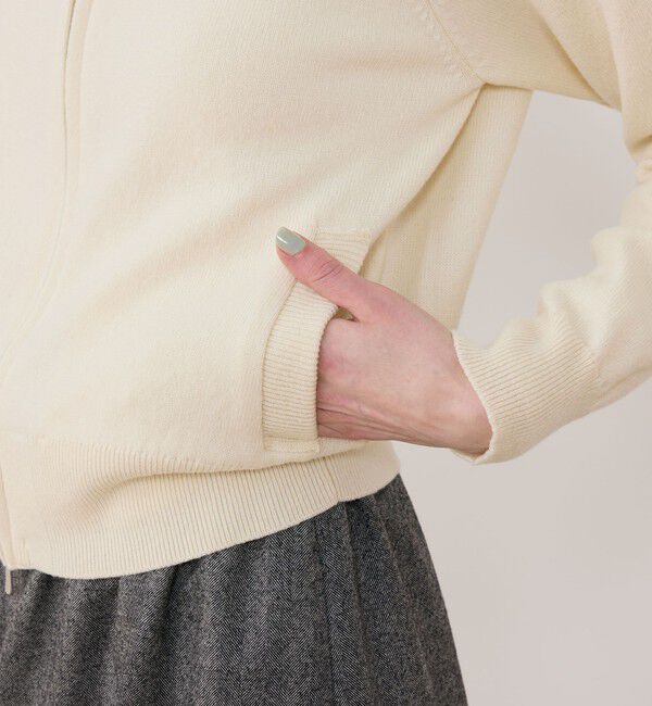 GALERIE VIE「スエットニット ジップアップパーカ」|パーカー|