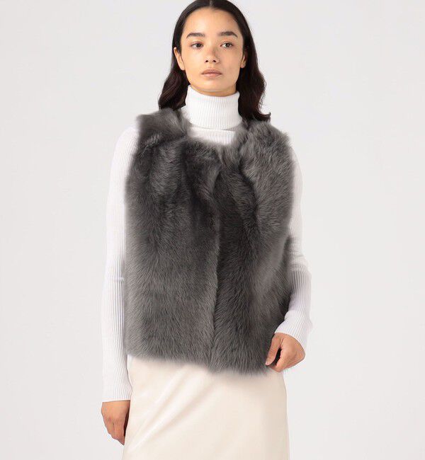 TOMORROWLAND GOODS「KARL DONOGHUE ショートムートンジレ」|ベスト・ジレ|