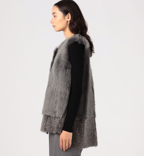 TOMORROWLAND GOODS「KARL DONOGHUE MIDI ムートンジレ」|ベスト・ジレ|