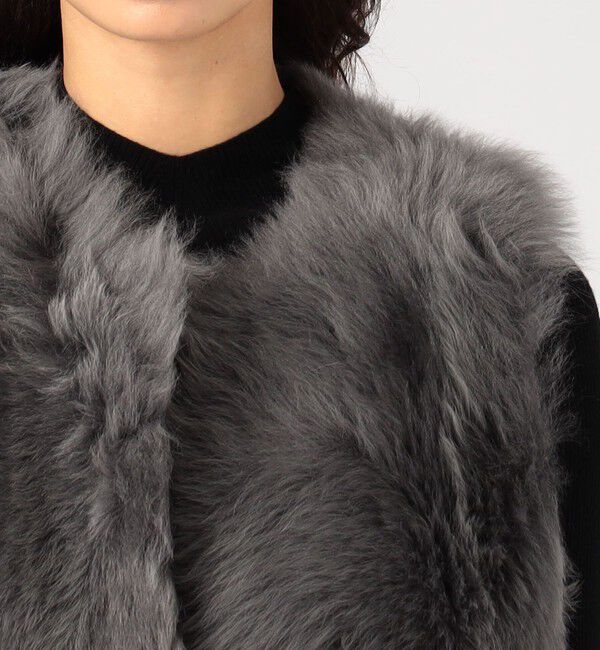 TOMORROWLAND GOODS「KARL DONOGHUE MIDI ムートンジレ」|ベスト・ジレ|